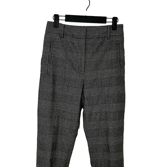 ARITZIA WILFRED Women’s Wool Trouser Pants Black & White Classic Plaid Size 6 - Picture 3 of 11